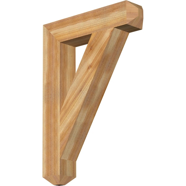 Ekena Millwork Traditional Craftsman Rough Sawn Bracket, Western Red Cedar, 6"W x 30"D x 42"H BKT06X30X42TRA04RWR - main